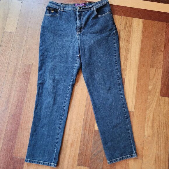 Gloria Vanderbilt "Amanda" Straight Leg Jeans Size 14 - Picture 2 of 14